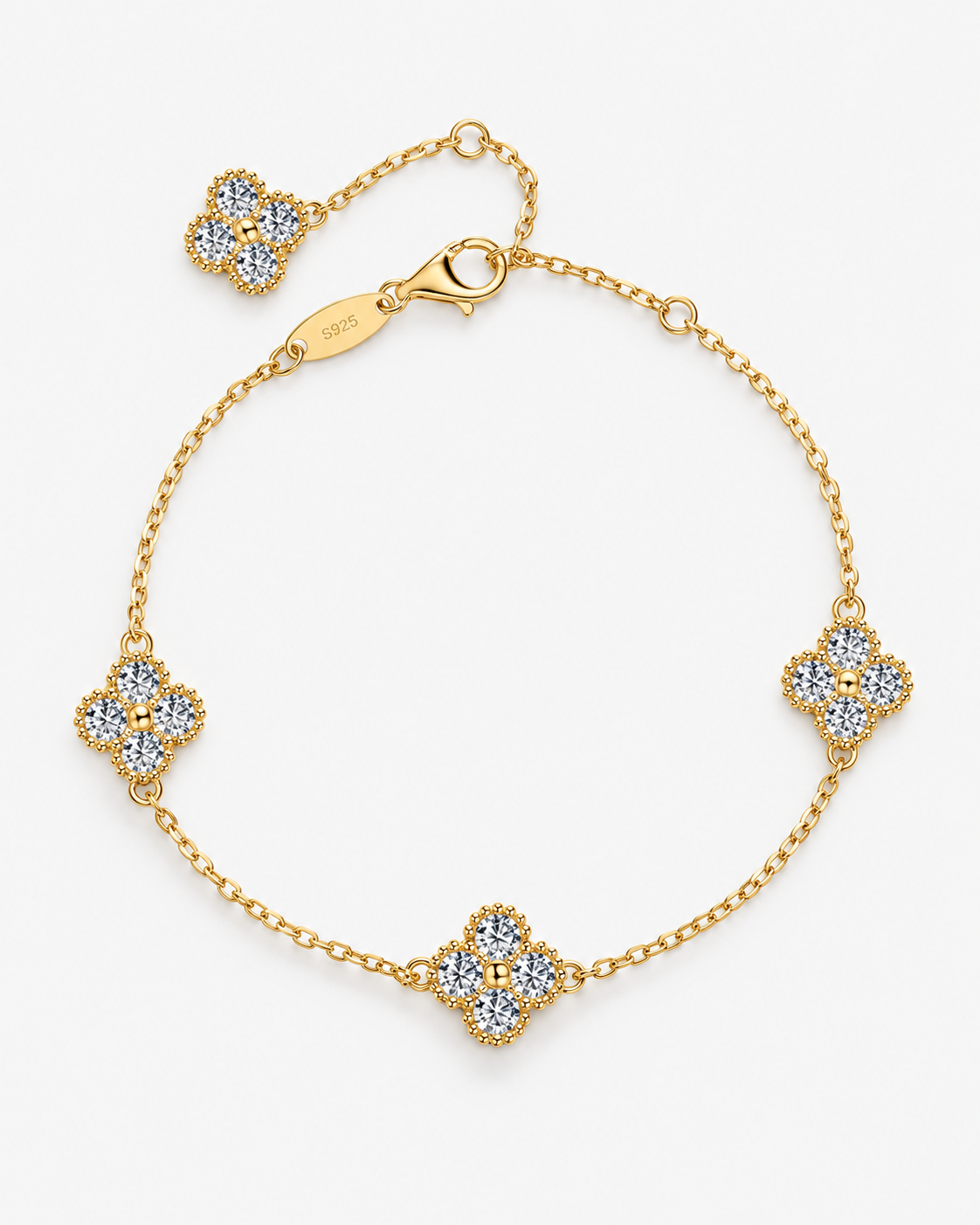 BRACELET CHIARA MOISSANITE S925 - GOLD