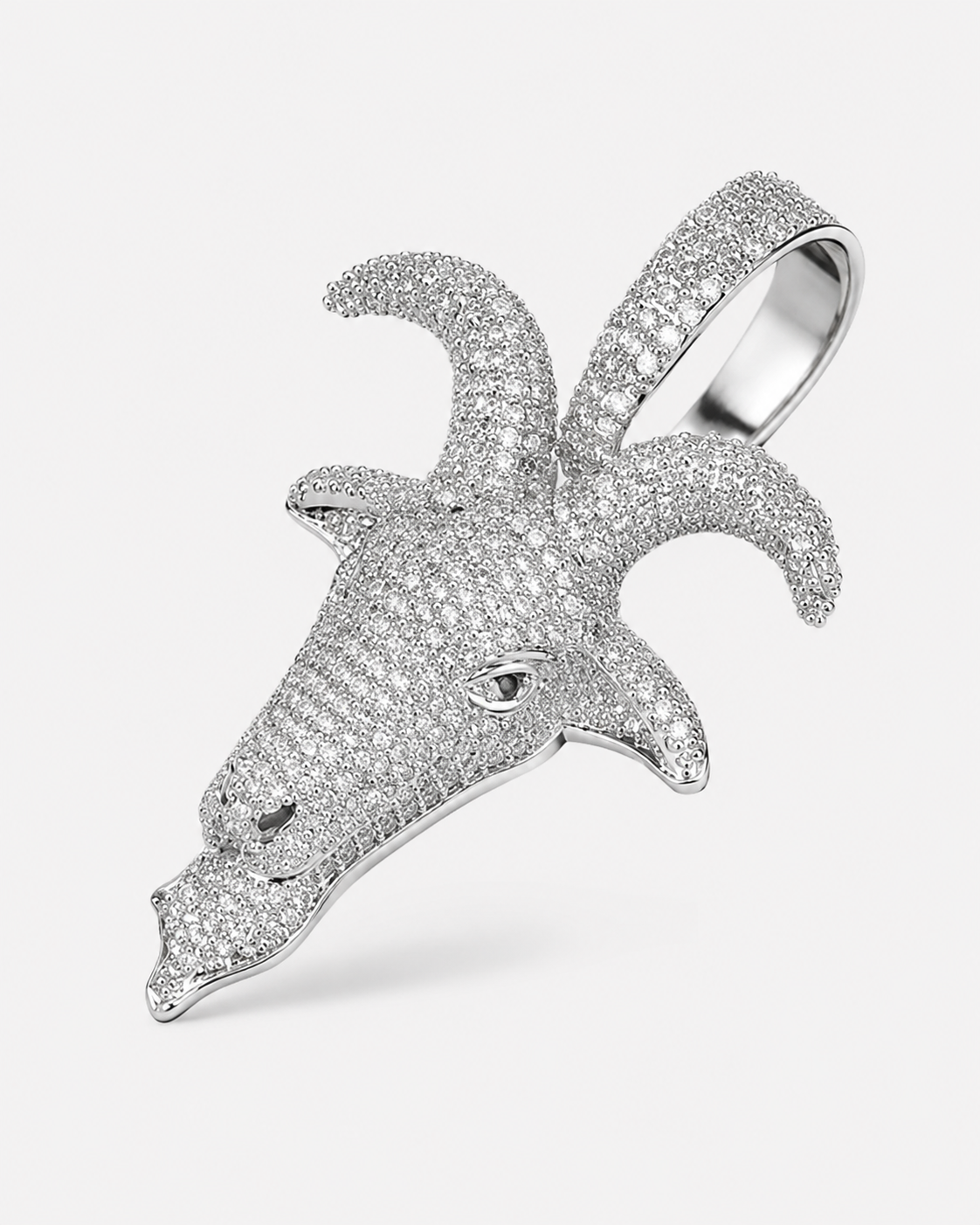 GOAT HEAD PENDANT - SILVER