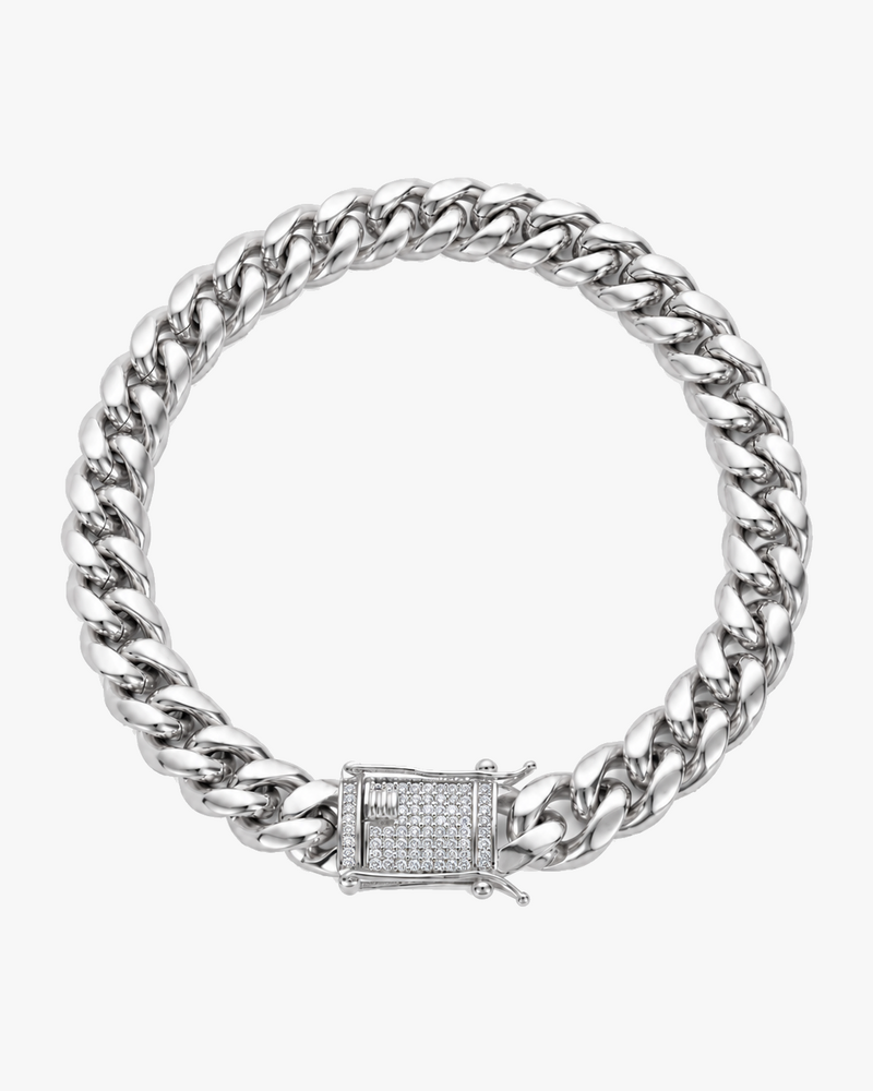 CUBAN BRACELET LUXURY - SILVER (10MM)