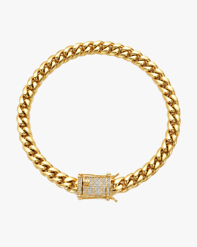 CUBAN BRACELET LUXURY - GOLD (8MM)