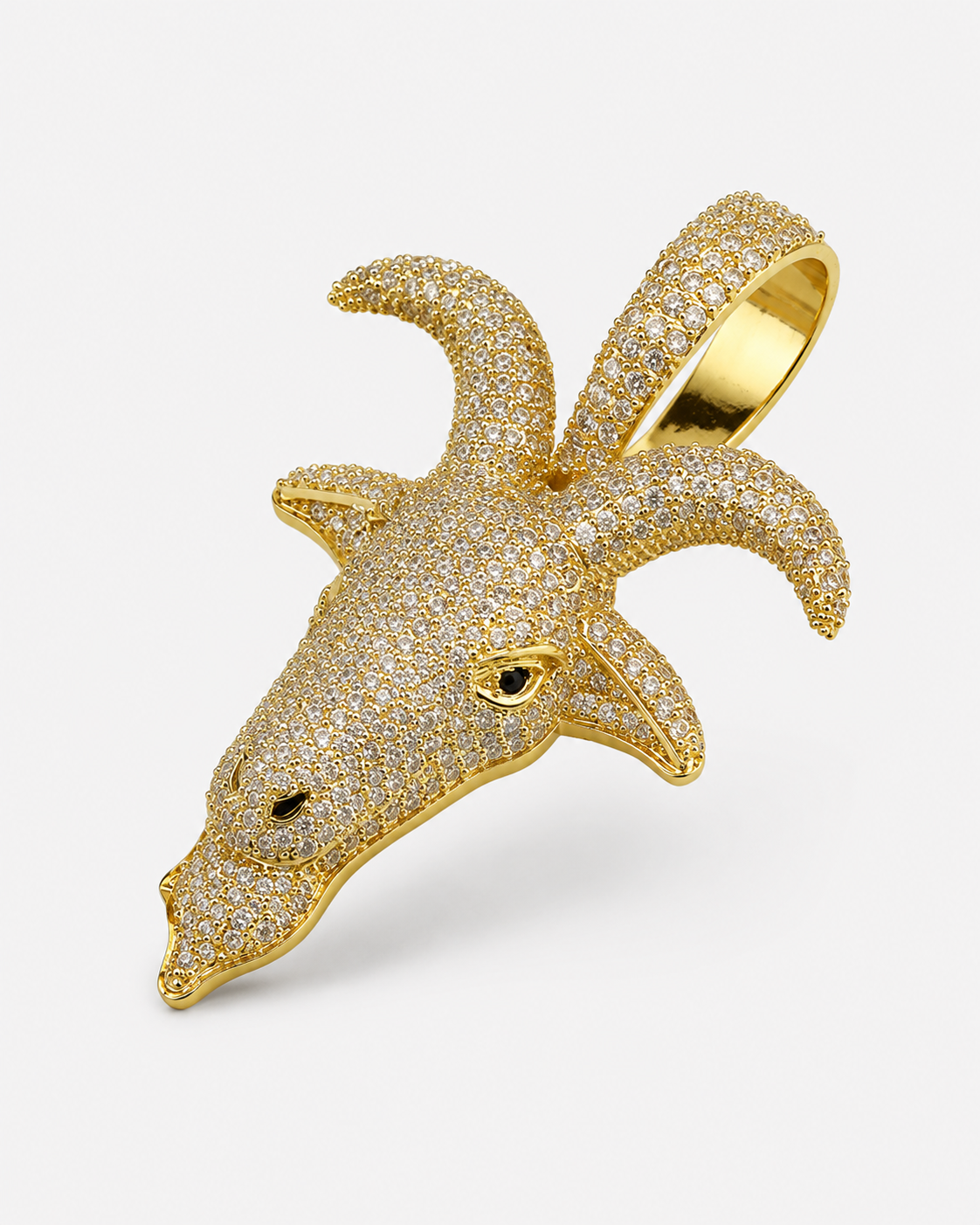 GOAT HEAD PENDANT - GOLD