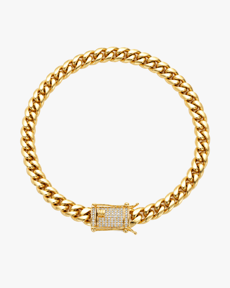 CUBAN BRACELET LUXURY - GOLD (6MM)