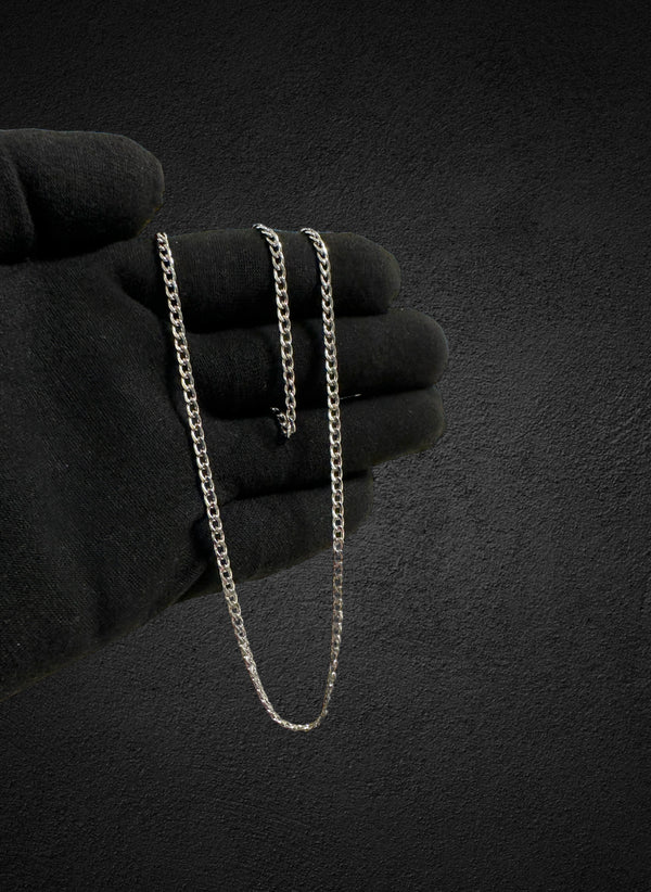 CUBAN NECKLACE - SILVER (3MM)