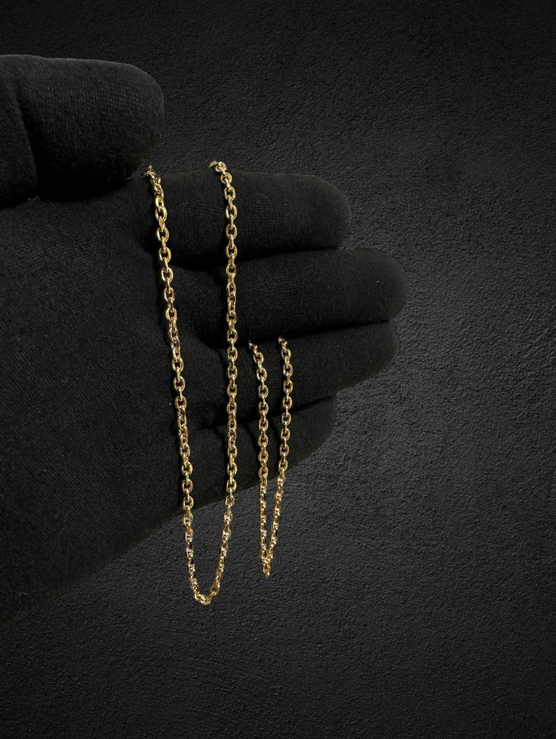 ANCHOR NECKLACE - GOLD (3MM)