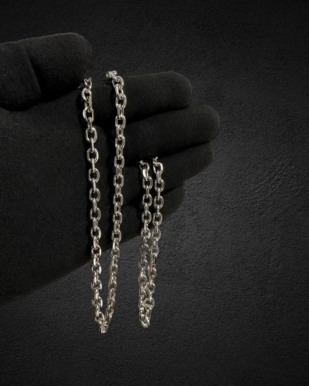 ANCHOR NECKLACE - SILVER (6MM)