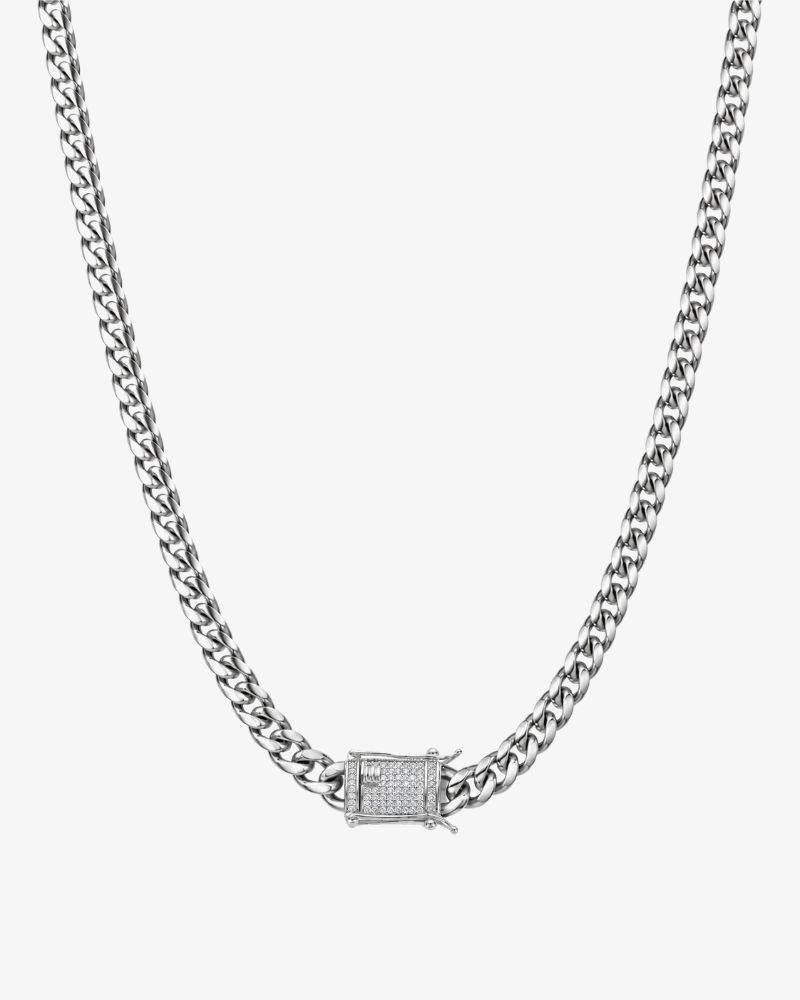 CUBAN NECKLACE LUXURY - SILVER (6MM)