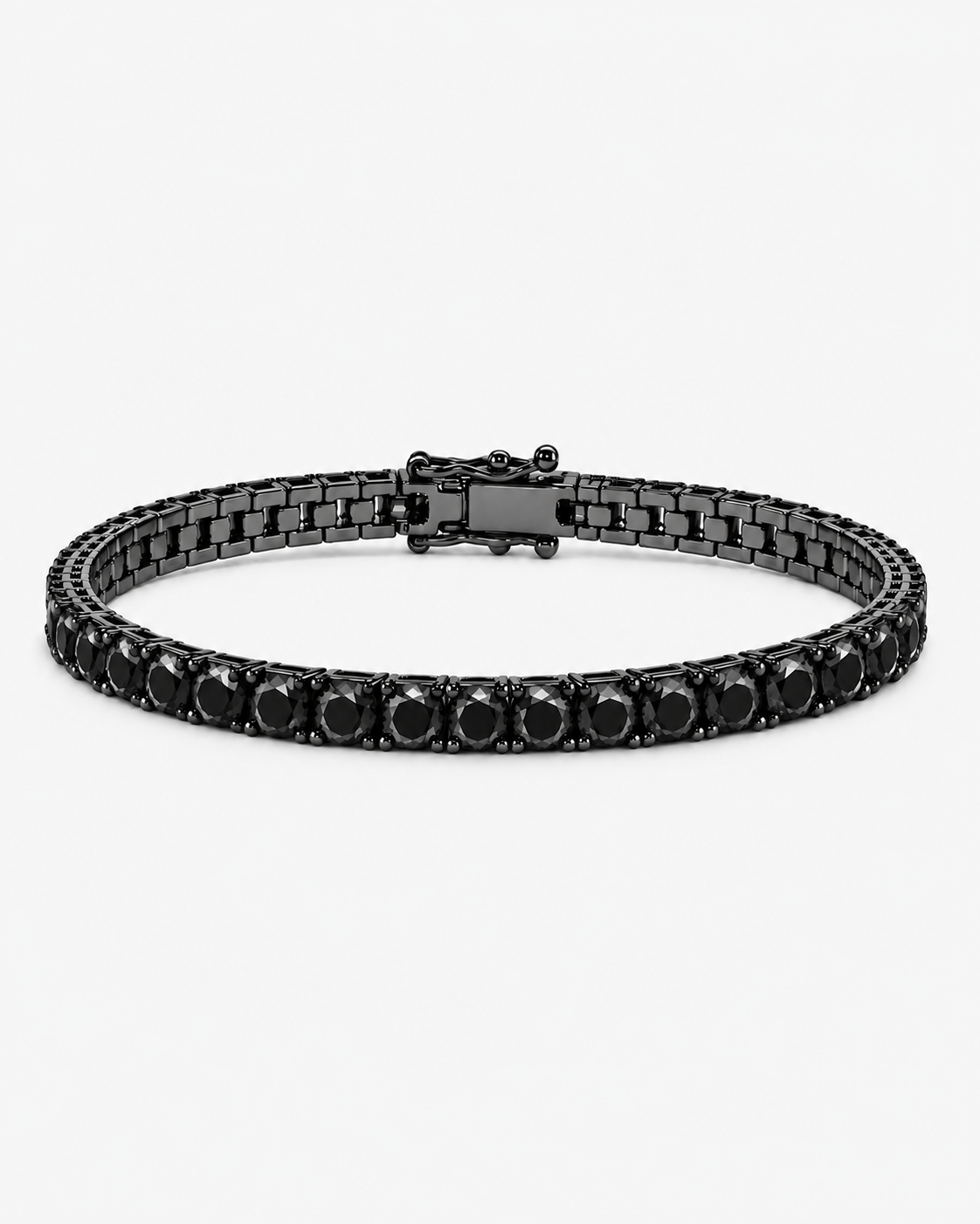 TENNIS BRACELET LUXURY - BLACK (5MM)