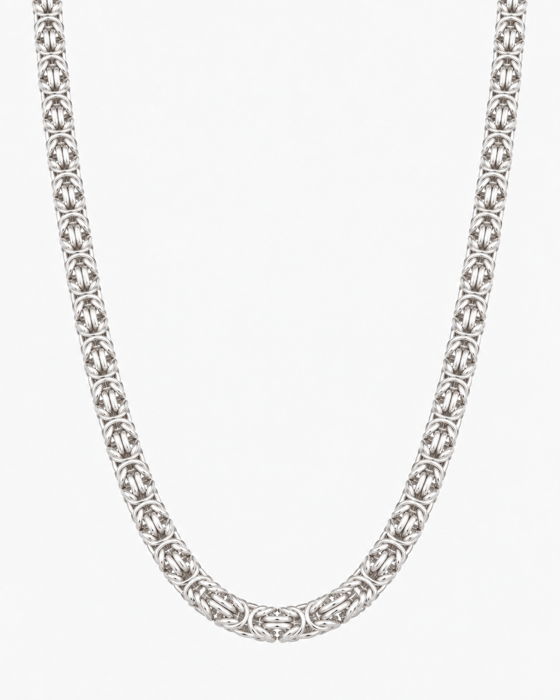 BYZANTINE K2 NECKLACE - SILVER (8MM)