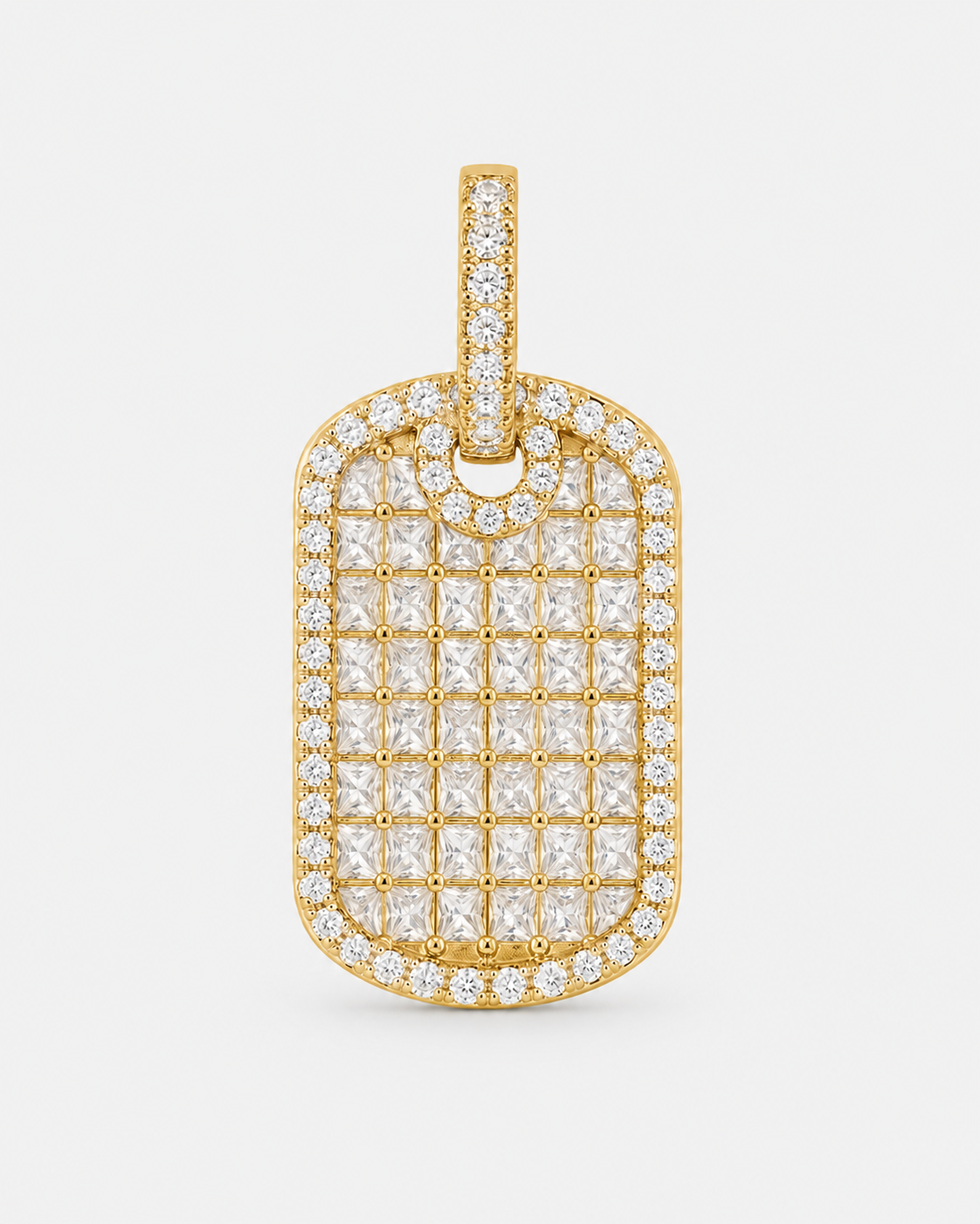 DIAMOND TRAY PENDANT - GOLD
