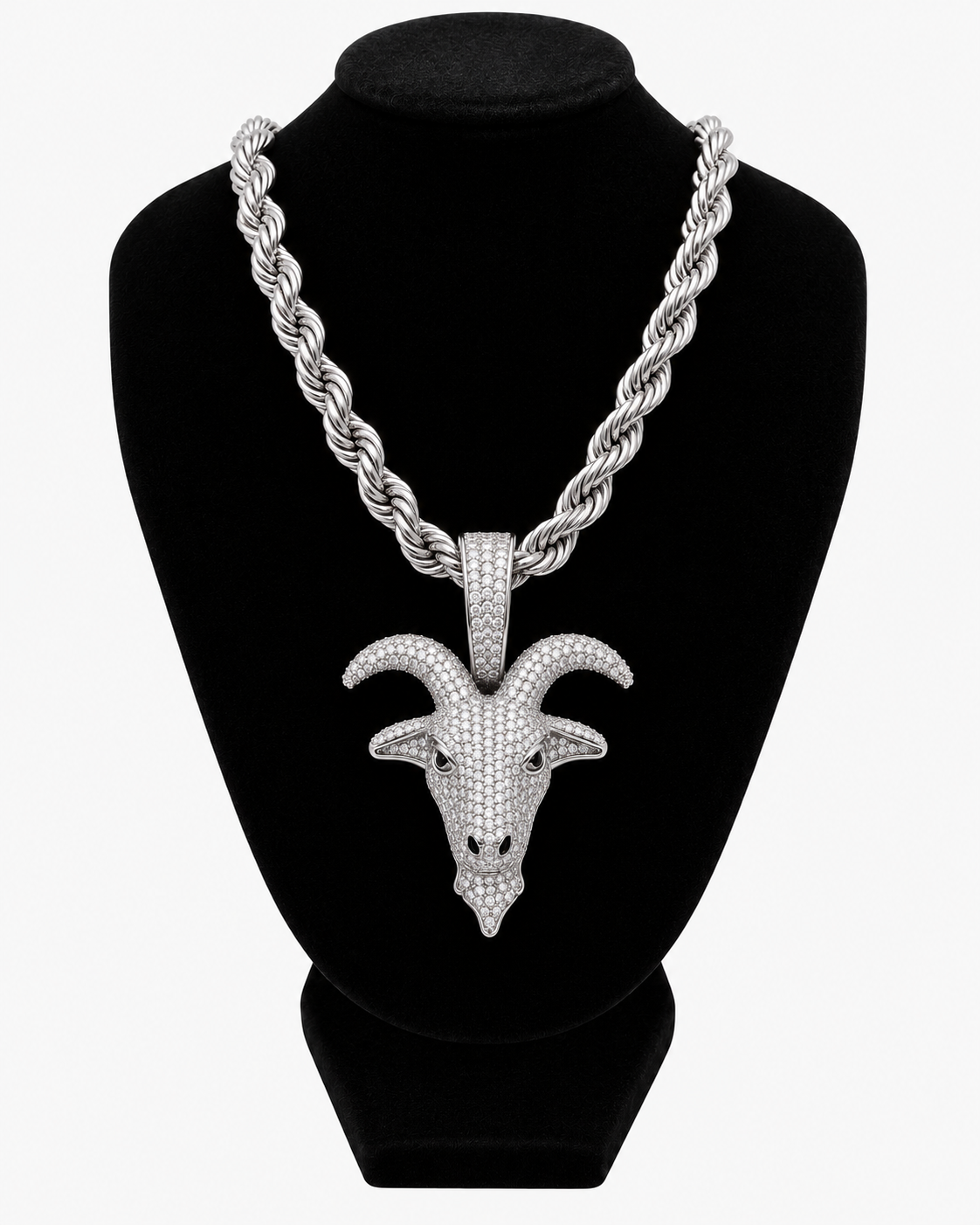 GOAT HEAD PENDANT - SILVER