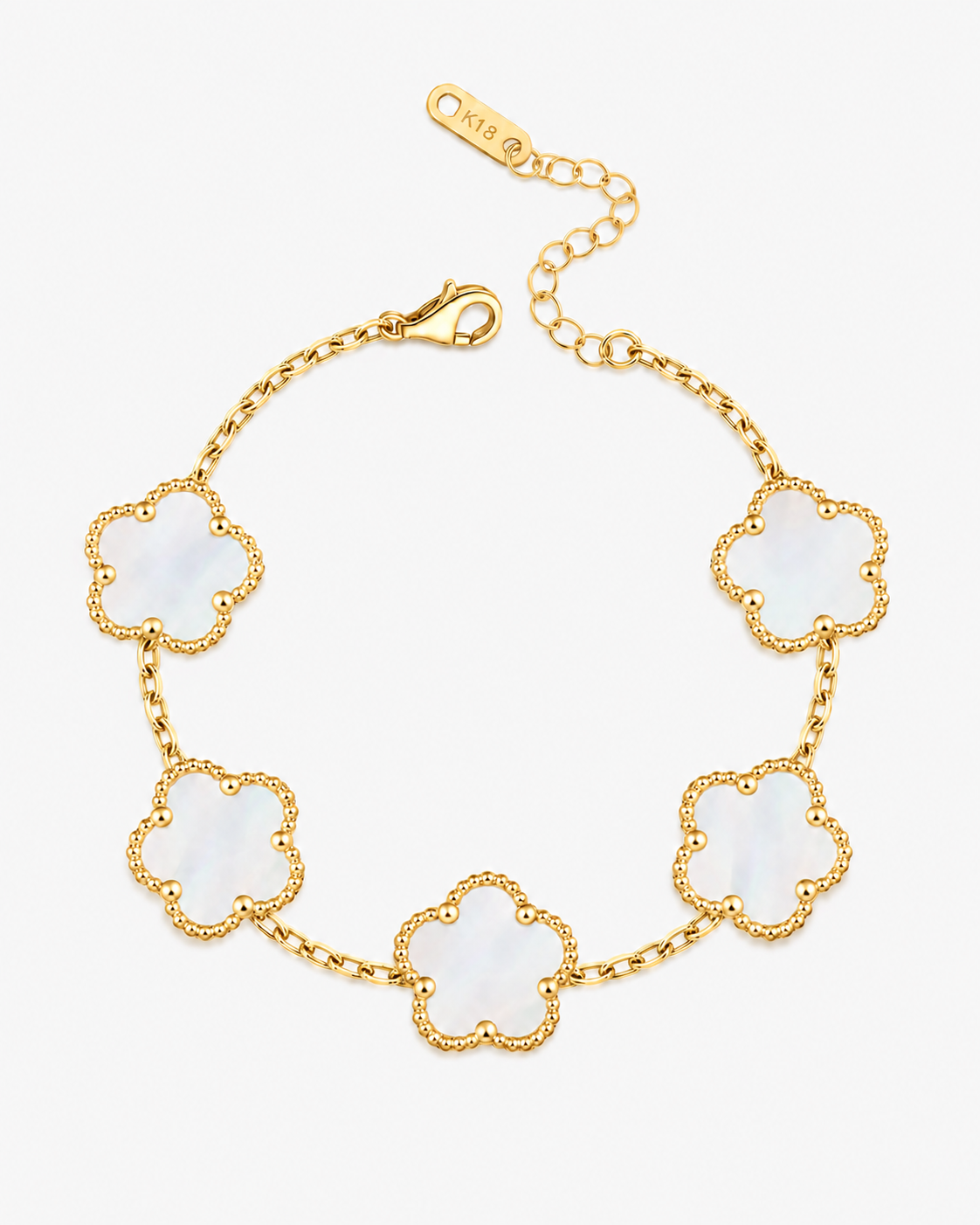 FIORI BRACELET - GOLD/WHITE