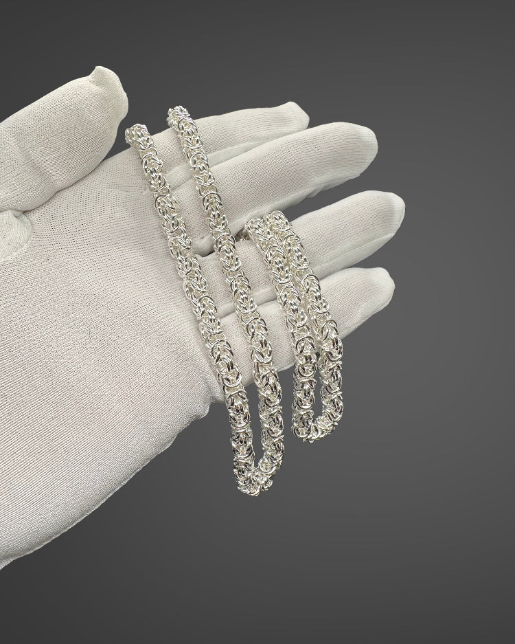 BYZANTINE K2 NECKLACE - SILVER (6MM)